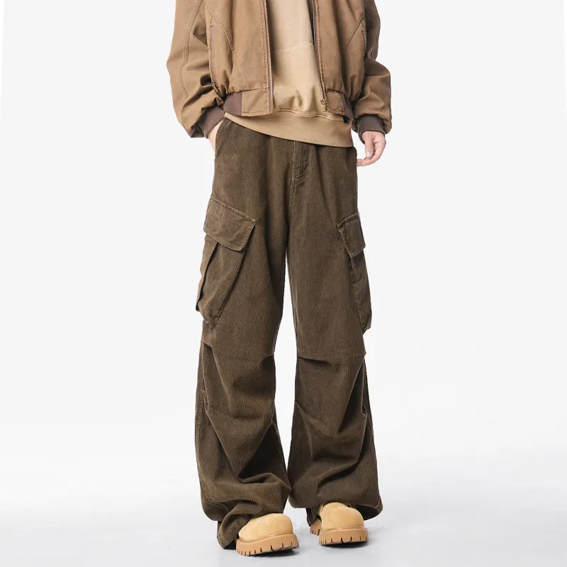 *EVAE+MOB Cargo Pants Unisex Coffee Brown-4