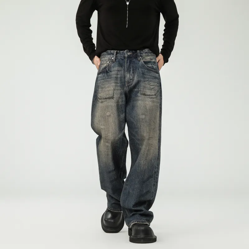 *EVAE+MOB Jeans Unisex Vintage Blue-1