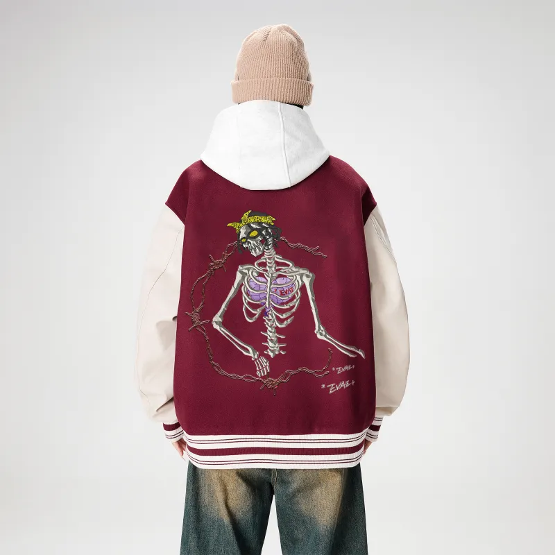 *EVAE+MOB Dreadlocks Series Baseball Jacket Unisex-21