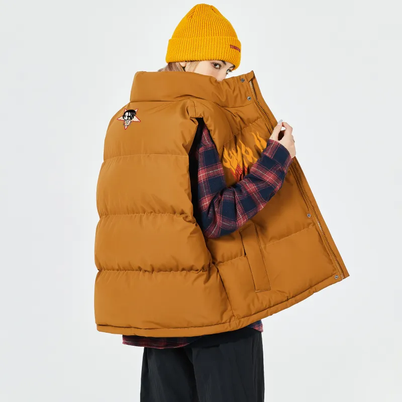 *EVAE+MOB Skull Series Puffer Jacket Unisex-14