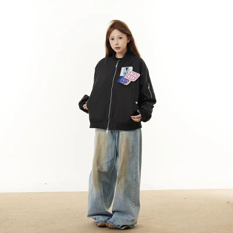 Keep It Light Baseball Jacket Unisex-6