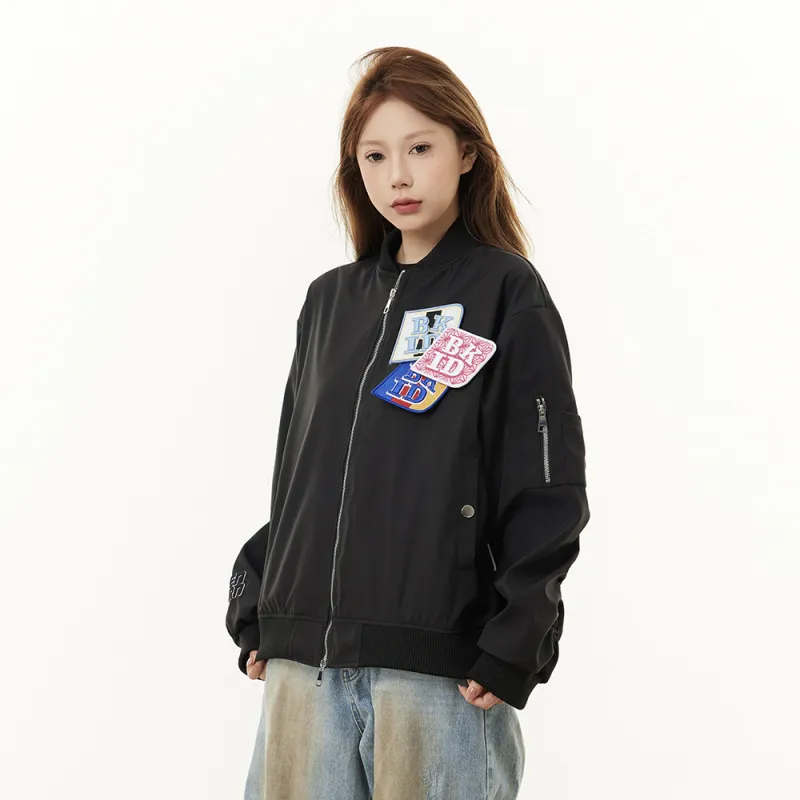 Keep It Light Baseball Jacket Unisex-4