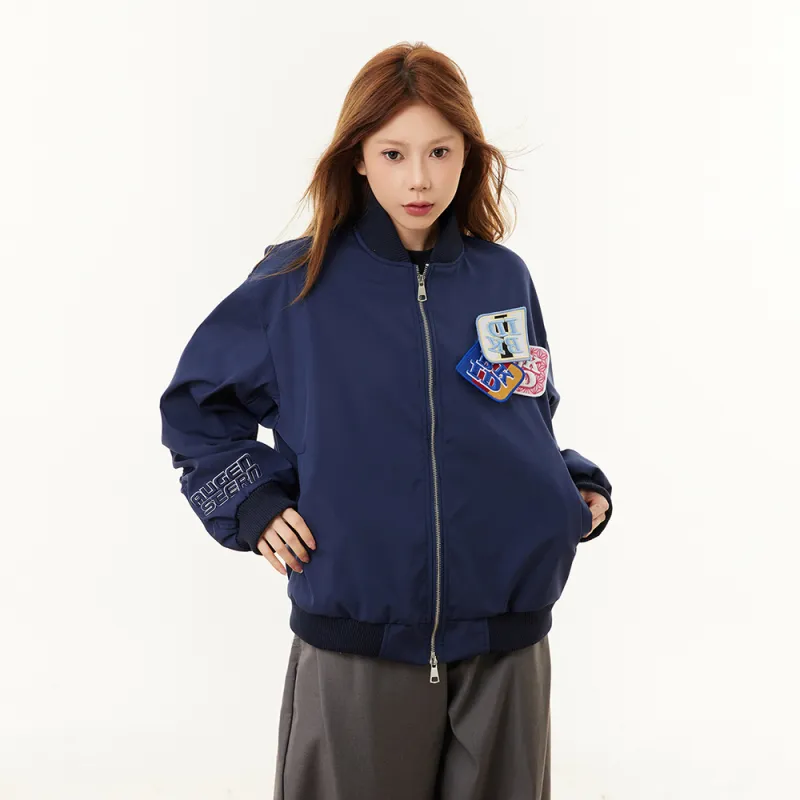 Keep It Light Baseball Jacket Unisex-14