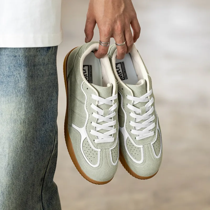 MR.A Low Top Skateboard Shoes Unisex Light Green-5
