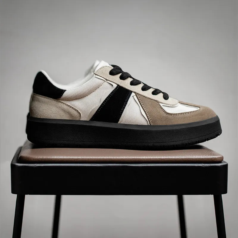 MR.A Low Top Skateboard Shoes Unisex Black Rice-4