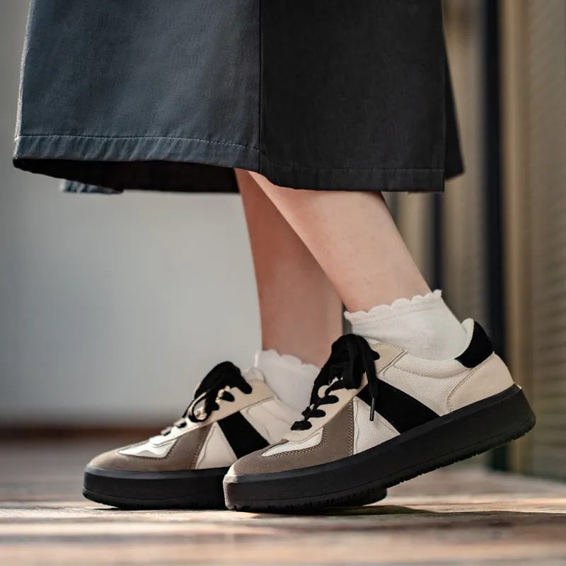 MR.A Low Top Skateboard Shoes Unisex Black Rice-7