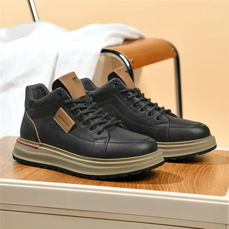 SEPTWOLVES High-Top Skateboard Shoes Men's-4