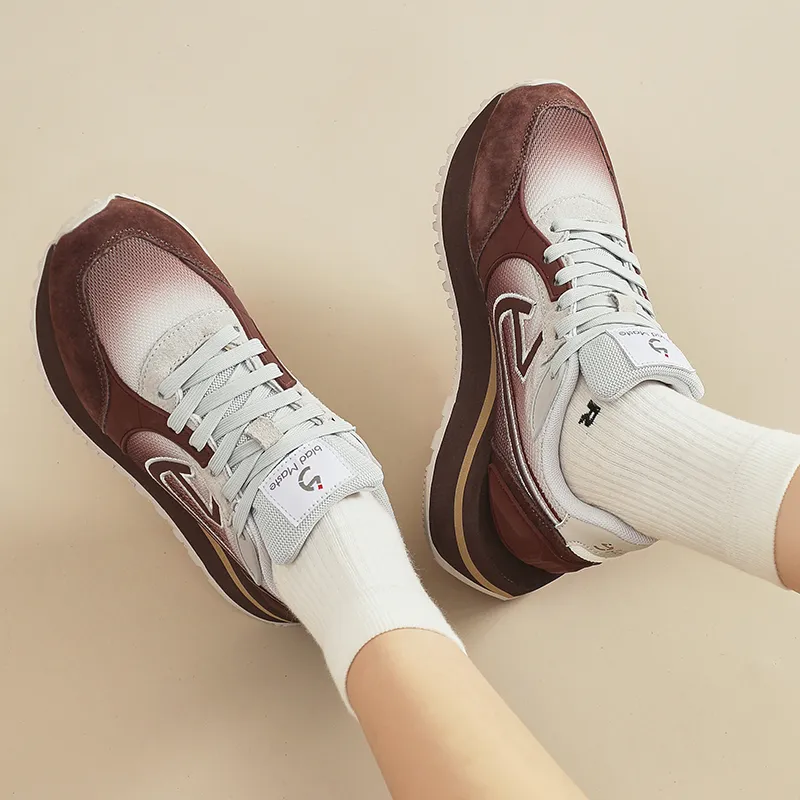BladMaste Low Top Casual Shoes Unisex Mulberry Brown-9