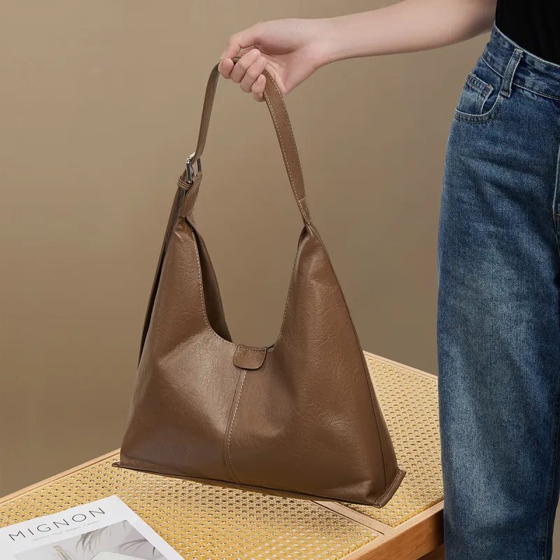 HARSON Synthetic Leather Handbag, Shoulder Bag Women's Cameo Brown-2