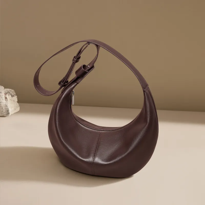 HARSON PU Shoulder Bag, Crossbody Bag Women's Coffee-3