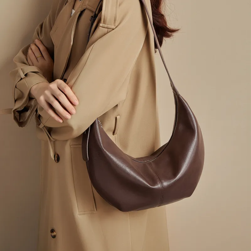 HARSON PU Shoulder Bag, Crossbody Bag Women's Coffee-2
