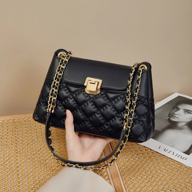 HARSON Shoulder Bags Black+Shopping Bag-1