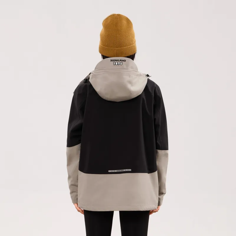 Panda Carefree Play Series Warm Water-Resistant Rainproof Windproof Windbreaker Jacket Unisex-35