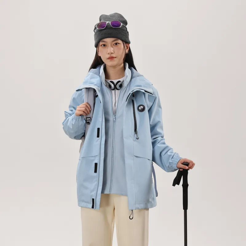 Panda Carefree Play Series Water Resistant Windproof Wear Resistant Warm Windbreaker Jacket Unisex-16