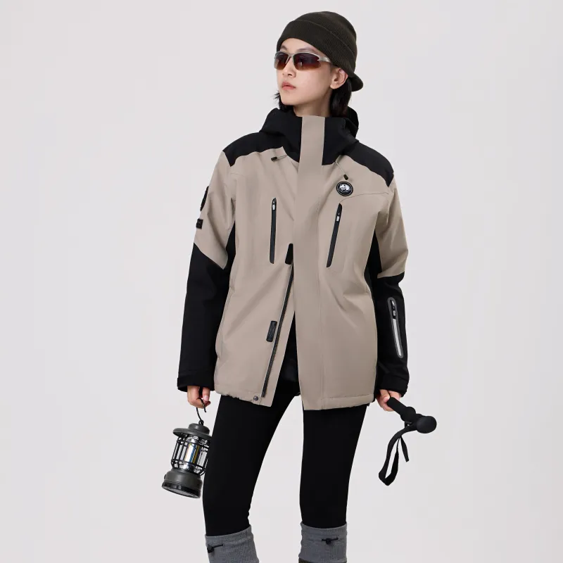 Panda Panda Collection Water Resistant Windproof Wear Resistant Warm Water Repellent Windbreaker Jacket Unisex-4