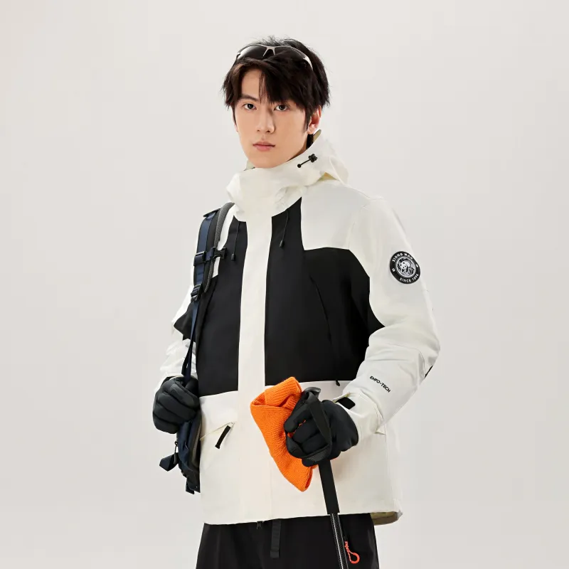 Panda Warm Cold Resistant Water Resistant Windproof Windbreaker Jacket Unisex-4