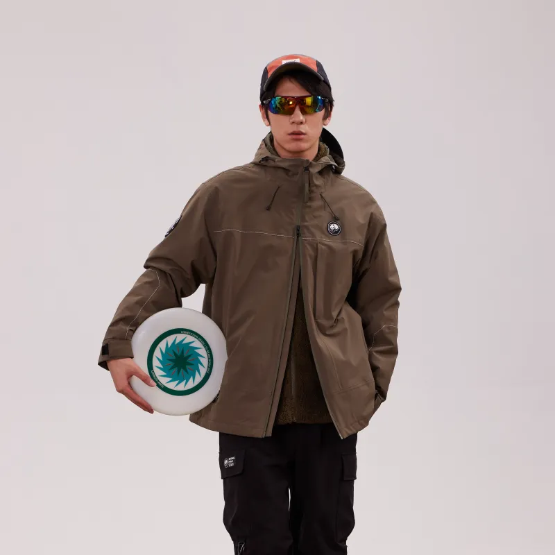 Panda Carefree Play Series Warm Breathable Water Resistant Rainproof Windproof Windbreaker Jacket Unisex-17