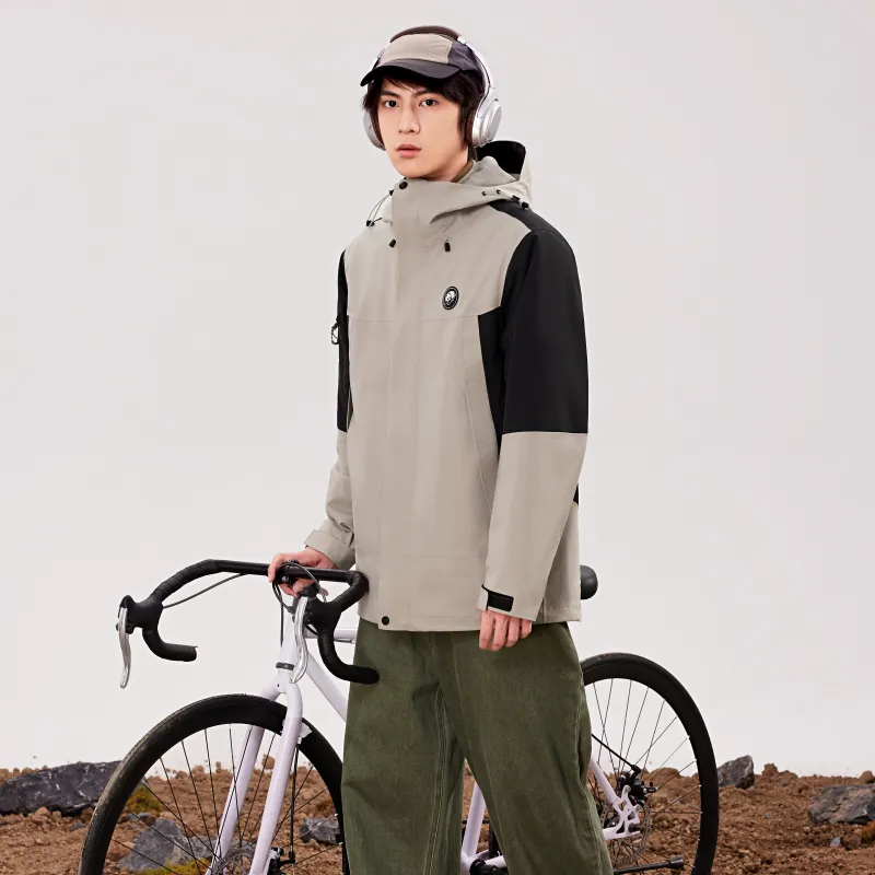 Panda Carefree Play Series Warm Water-Resistant Rainproof Windproof Windbreaker Jacket Unisex-34