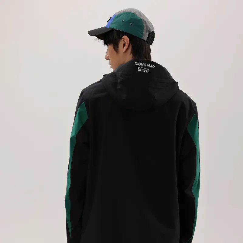 Panda Water Resistant Rainproof Windproof Windbreaker Jacket Unisex-3