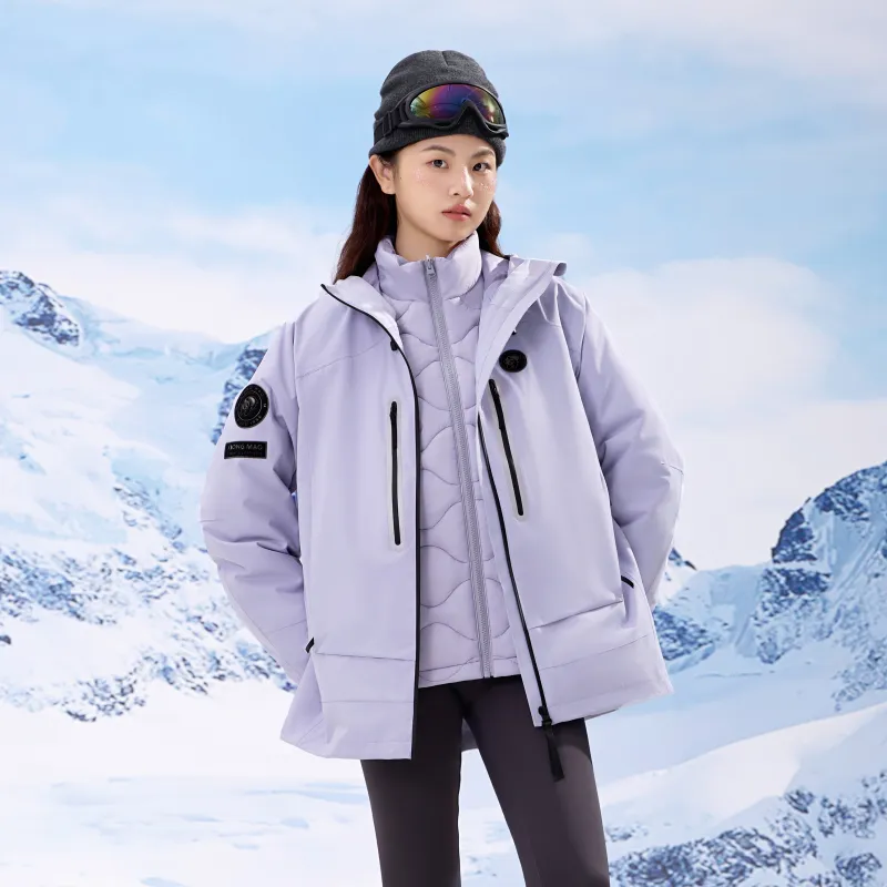 Panda China Panda Series Water Resistant Windproof Wear Resistant Warm Water Repellent Windbreaker Jacket Unisex-9