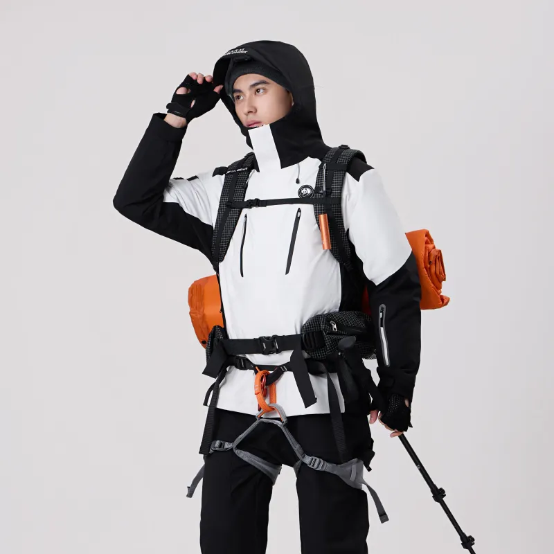 Panda Panda Collection Water Resistant Windproof Wear Resistant Warm Water Repellent Windbreaker Jacket Unisex-8