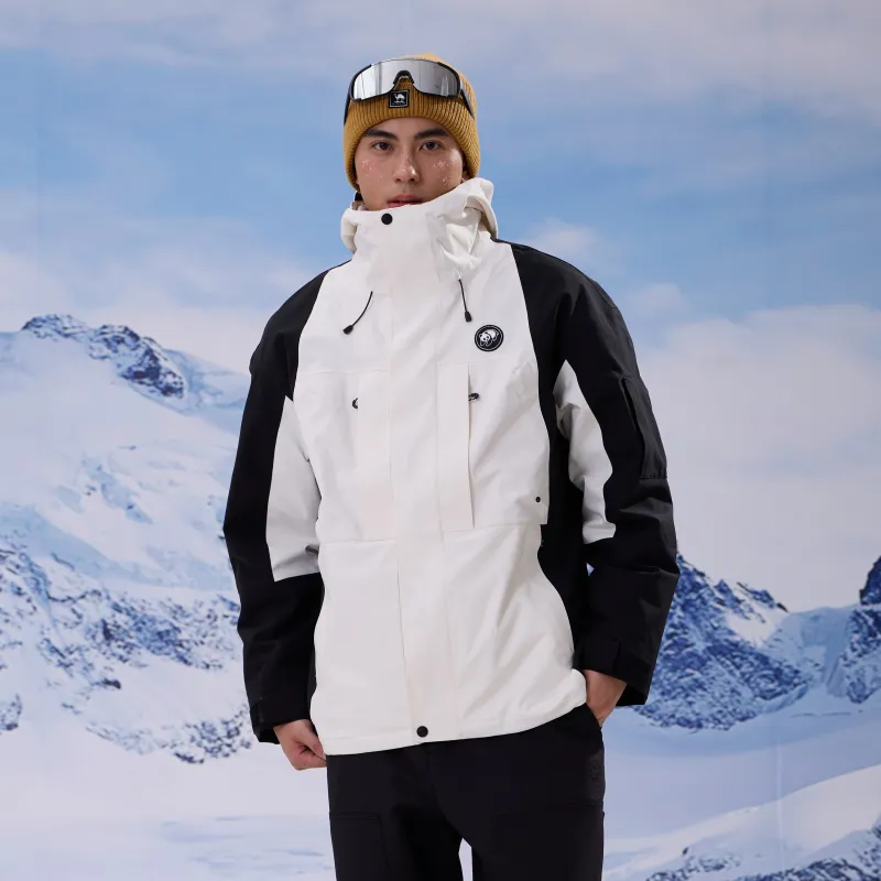 Panda Carefree Play Series Water Resistant Windproof Wear Resistant Warm Windbreaker Jacket Unisex-5