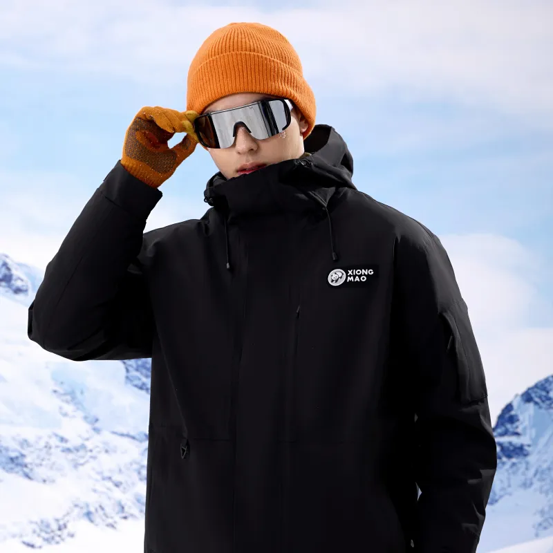 Panda Carefree Play Series Waterproof, Windproof, Thermal, And Rainproof Windbreaker Jacket Unisex-4