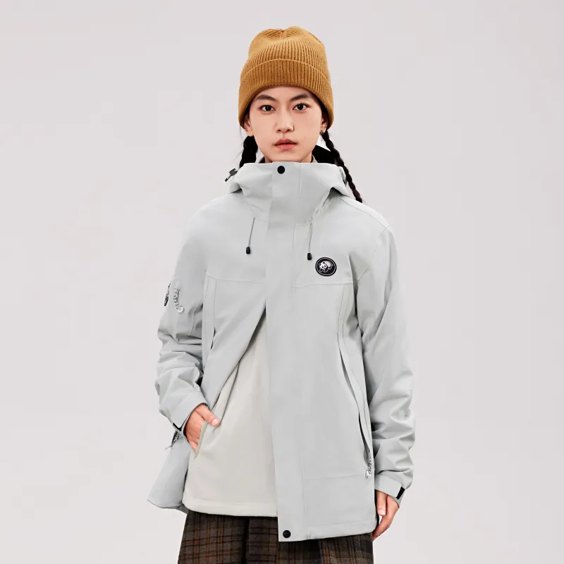 Panda Carefree Play Series Warm Water-Resistant Rainproof Windproof Windbreaker Jacket Unisex-24