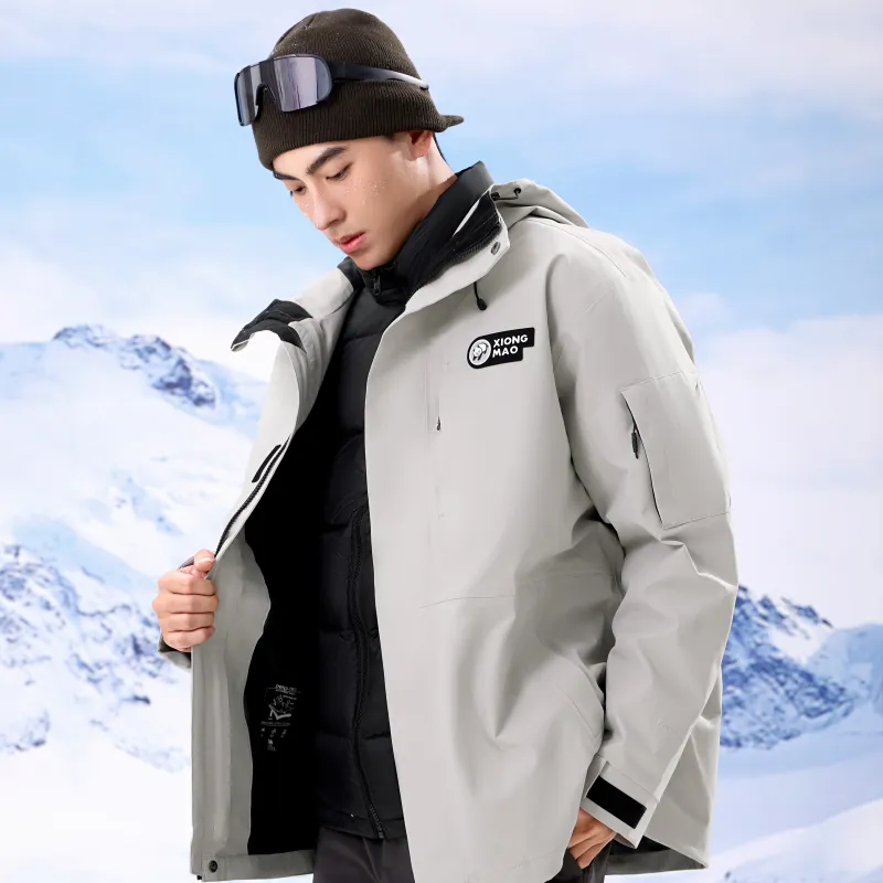 Panda Carefree Play Series Waterproof, Windproof, Thermal, And Rainproof Windbreaker Jacket Unisex-11