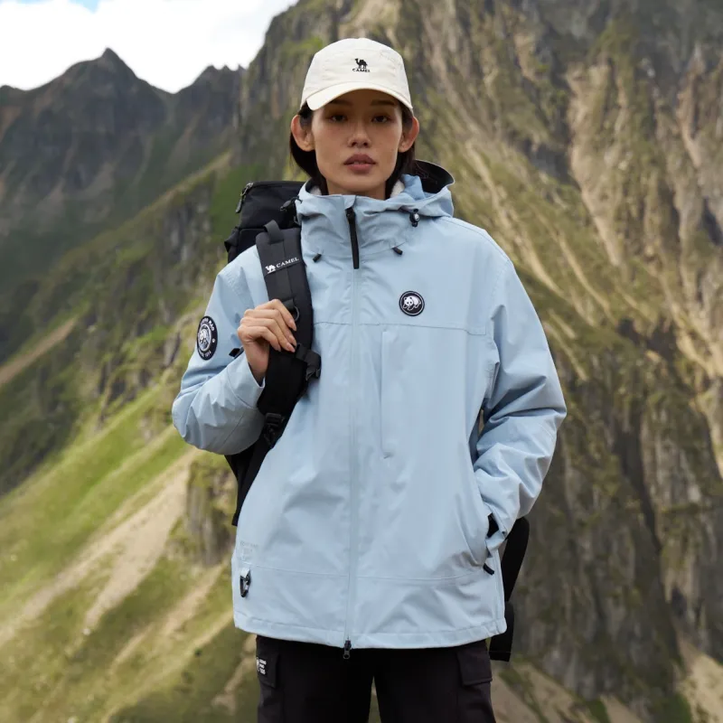 Panda Carefree Play Series Warm Breathable Water Resistant Rainproof Windproof Windbreaker Jacket Unisex-28
