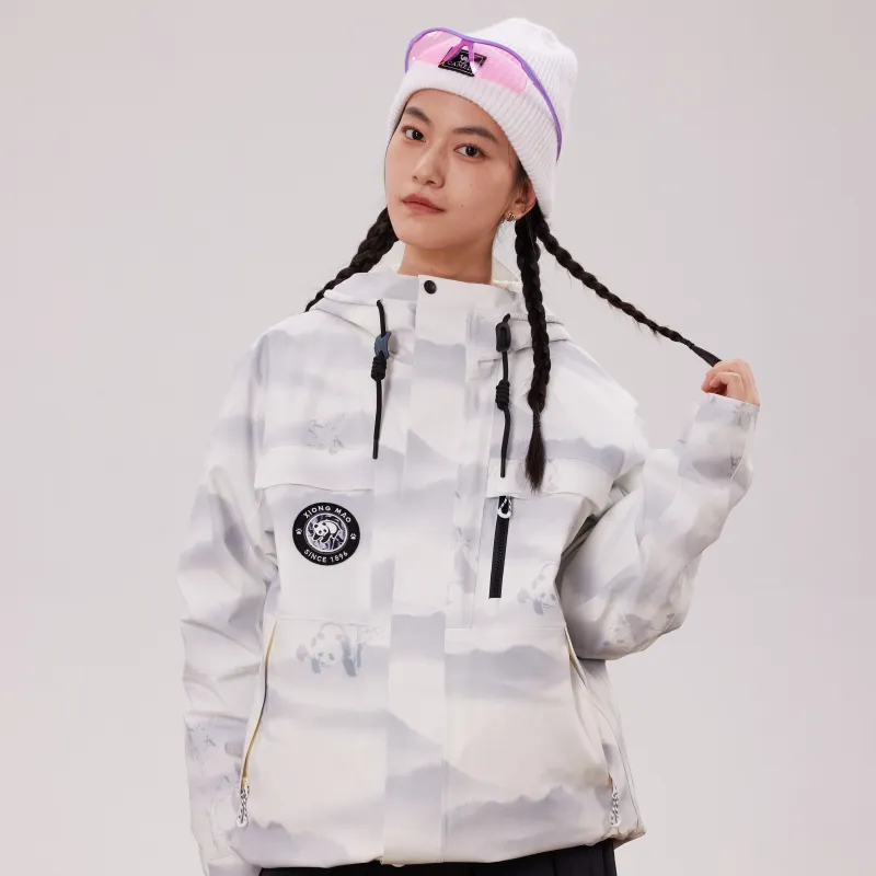 Panda Panda Collection Warm Water Resistant Rainproof Windproof Windbreaker Jacket Unisex-7