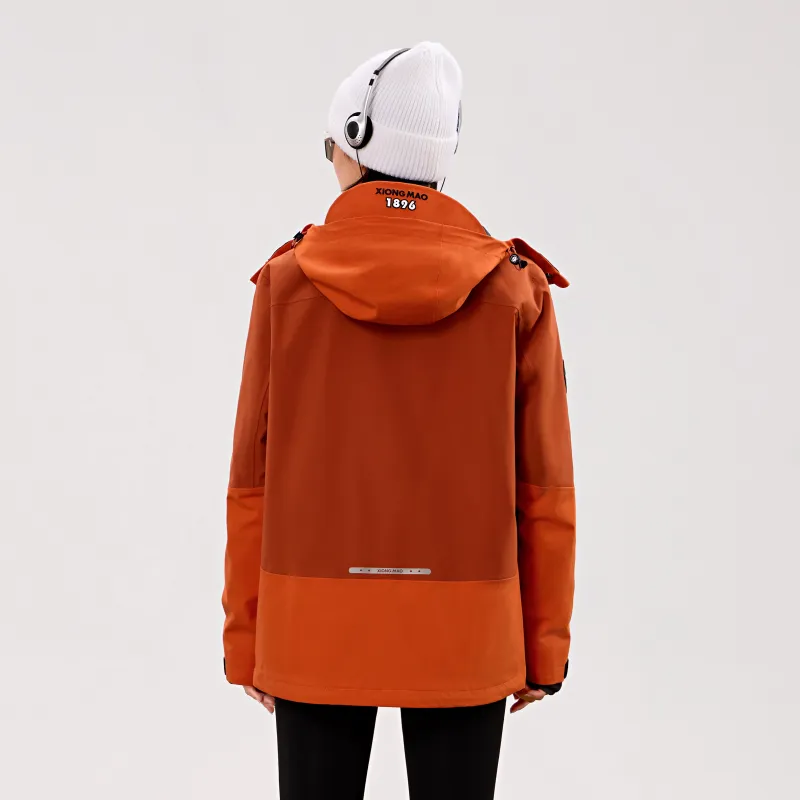 Panda Carefree Play Series Warm Water-Resistant Rainproof Windproof Windbreaker Jacket Unisex-8