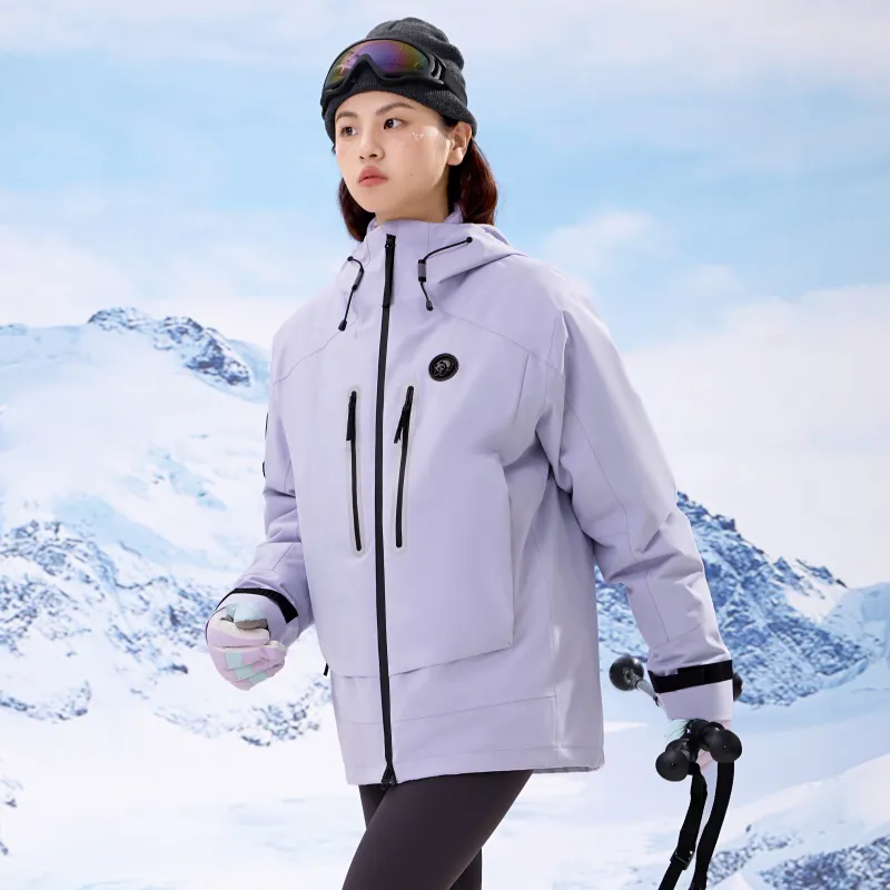 Panda China Panda Series Water Resistant Windproof Wear Resistant Warm Water Repellent Windbreaker Jacket Unisex-11