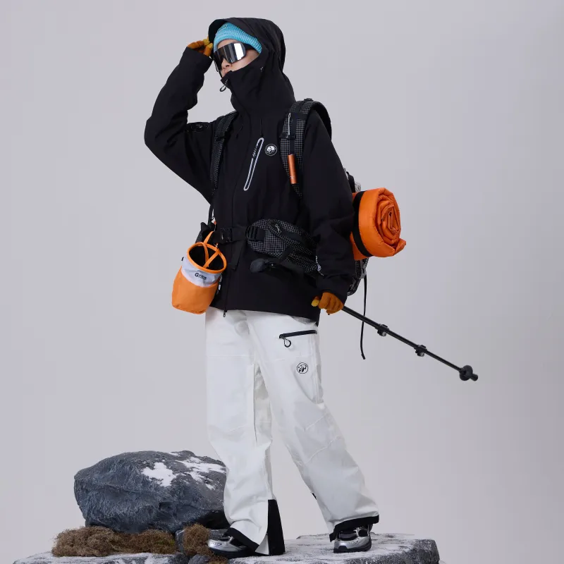 Panda China Panda Series Water Resistant Windproof Wear Resistant Warm Water Repellent Windbreaker Jacket Unisex-5