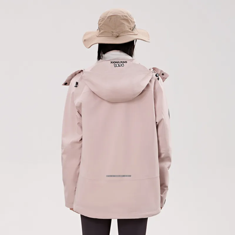 Panda Carefree Play Series Warm Water-Resistant Rainproof Windproof Windbreaker Jacket Unisex-44