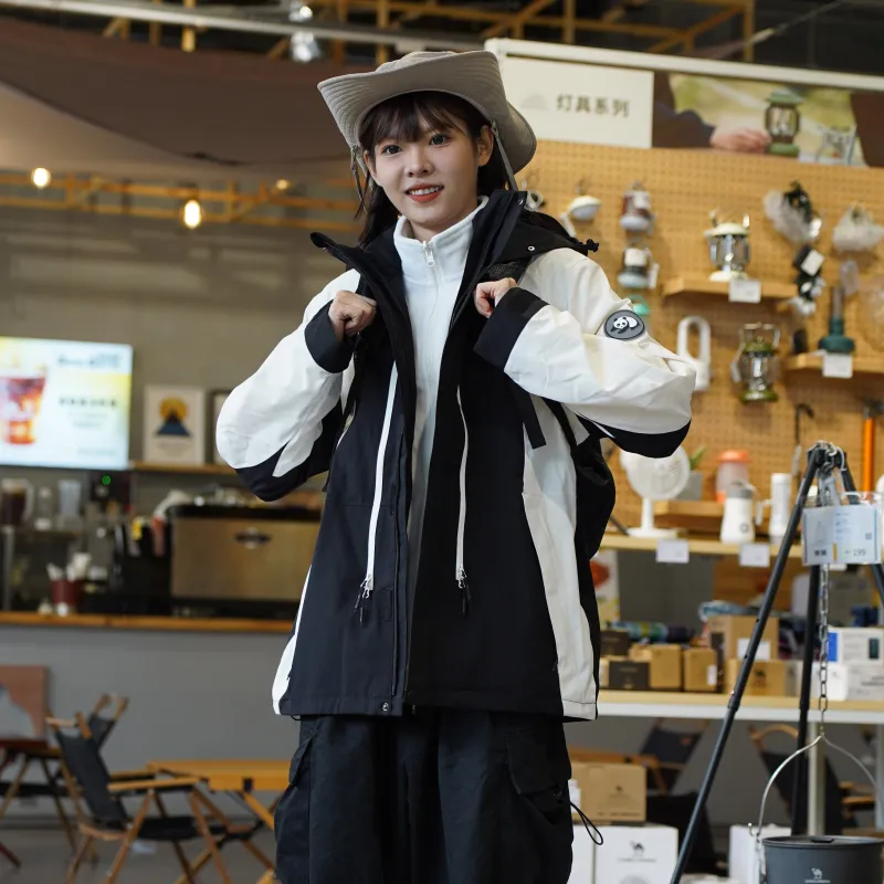Panda Waterproof, Windproof, Breathable, Water Repellent Windbreaker Jacket Women's-4