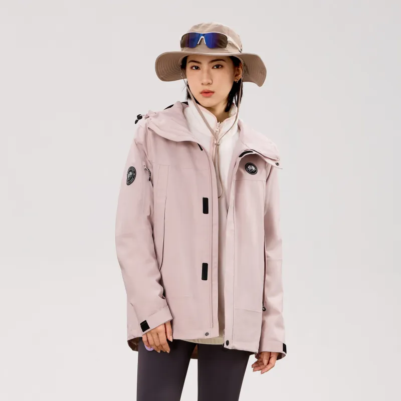 Panda Carefree Play Series Warm Water-Resistant Rainproof Windproof Windbreaker Jacket Unisex-42