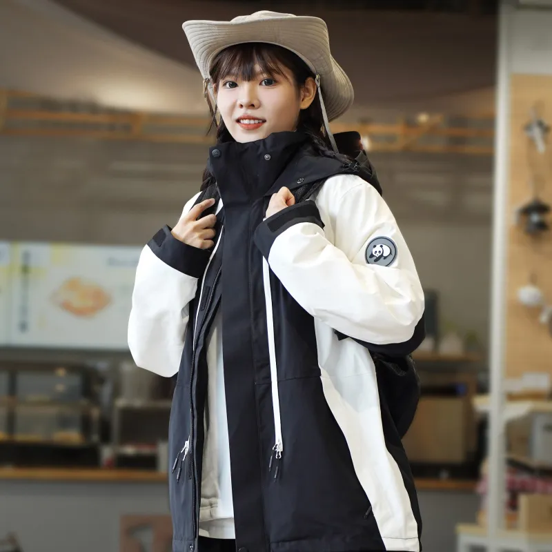 Panda Waterproof, Windproof, Breathable, Water Repellent Windbreaker Jacket Women's-3