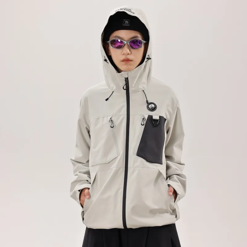 Panda Water Resistant Rainproof Windproof Windbreaker Jacket Unisex-10