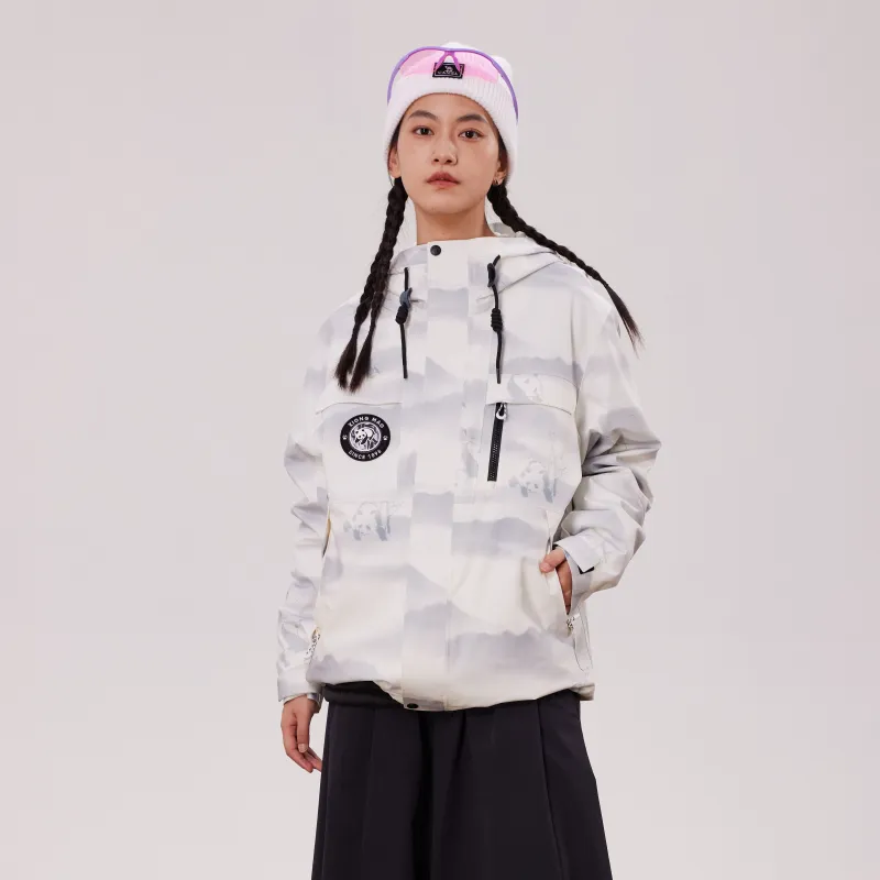Panda Panda Collection Warm Water Resistant Rainproof Windproof Windbreaker Jacket Unisex-6
