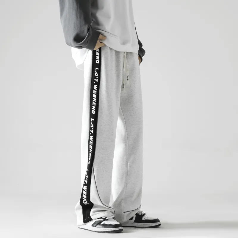 LA'T.WEEKEND Knitted Sports Pants Unisex-4