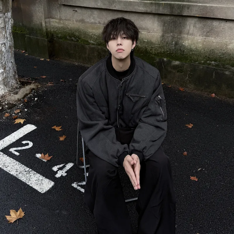 LA'T.WEEKEND Jackets Coats Unisex Black-3