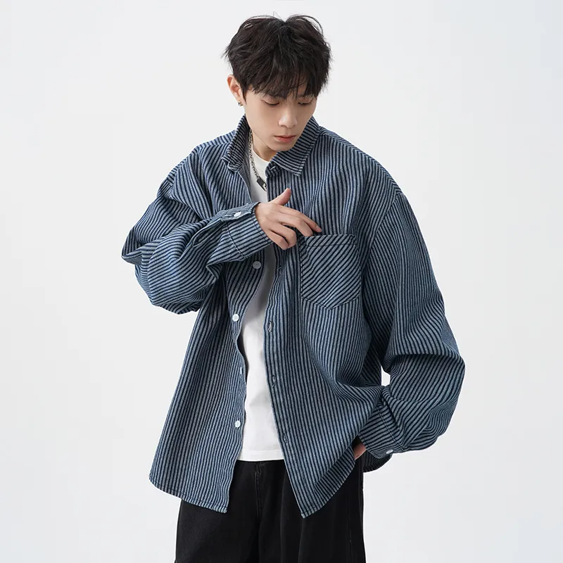 LA'T.WEEKEND Shirt Unisex Denim Blue-2