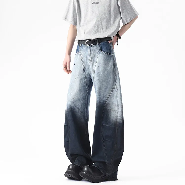 LA'T.WEEKEND Jeans Unisex Gradient Blue-3