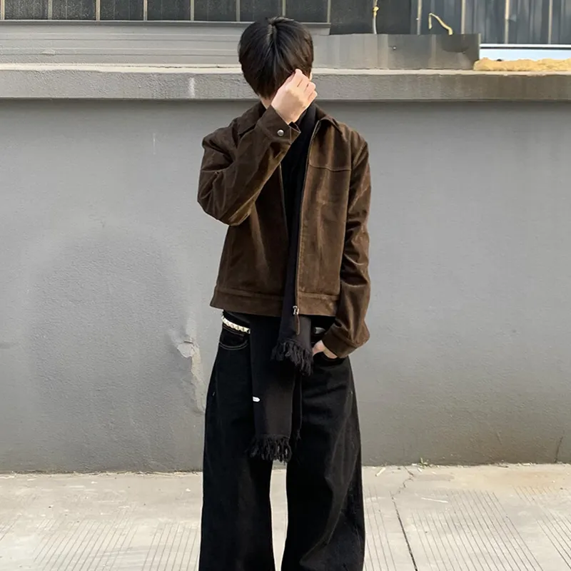 LA'T.WEEKEND Jackets Unisex Brown-4
