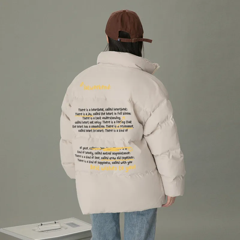 LA'T.WEEKEND Puffer Jacket Unisex Black-4