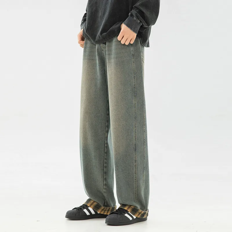 LA'T.WEEKEND Jeans Unisex Mud Yellow Blue-2