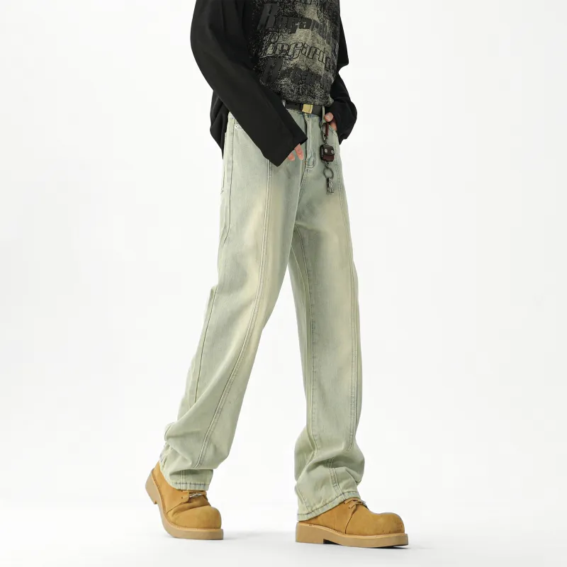 LA'T.WEEKEND Jeans Unisex Yellow Mud-3