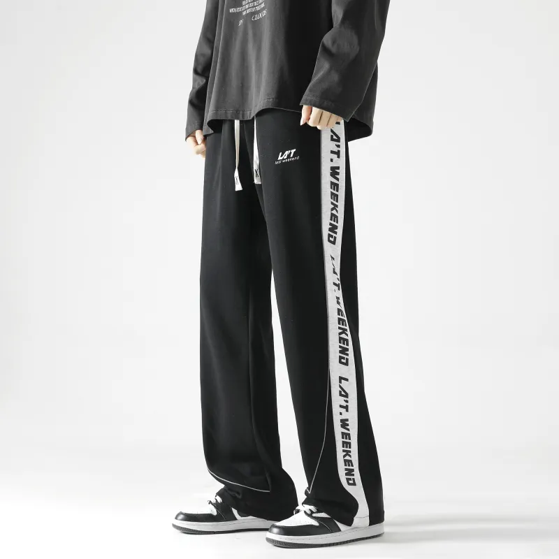 LA'T.WEEKEND Knitted Sports Pants Unisex-11