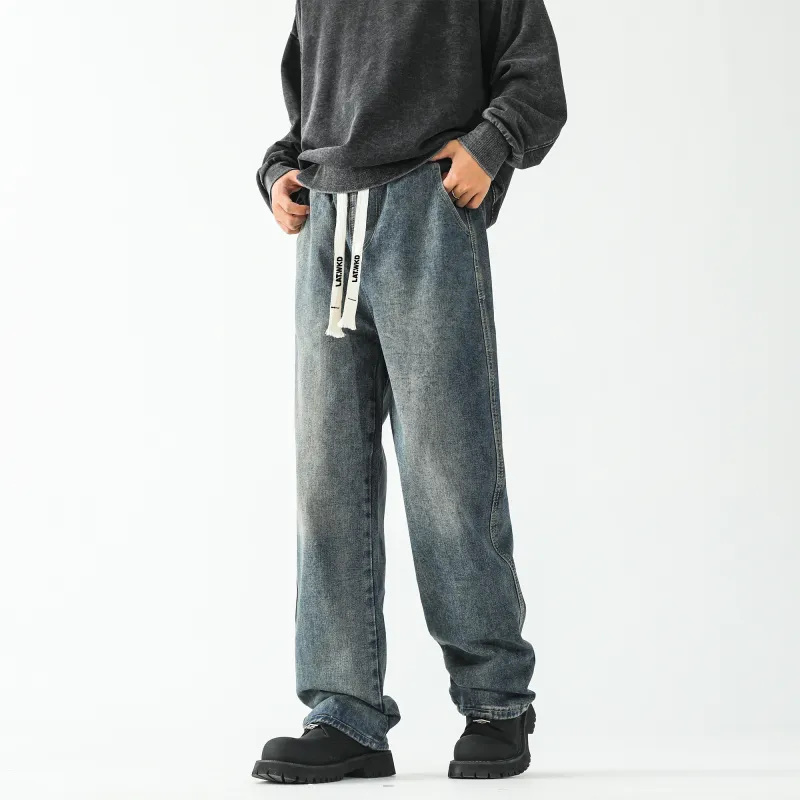 LA'T.WEEKEND Jeans Unisex Vintage Blue-2